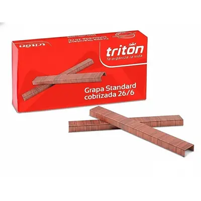 Gancho cosedora triton cobrizado estándar x 5000