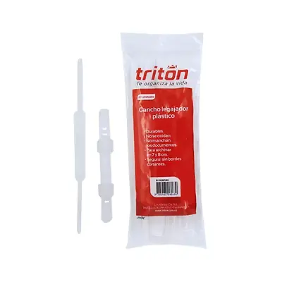 Gancho legajador plástico triton x 20