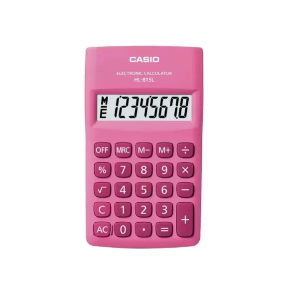 Calculadora Casio Sencilla Hl-815l Rosada