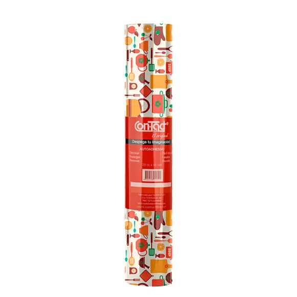 Rollo Adhesivo Contact Estampado 20mts Cocina