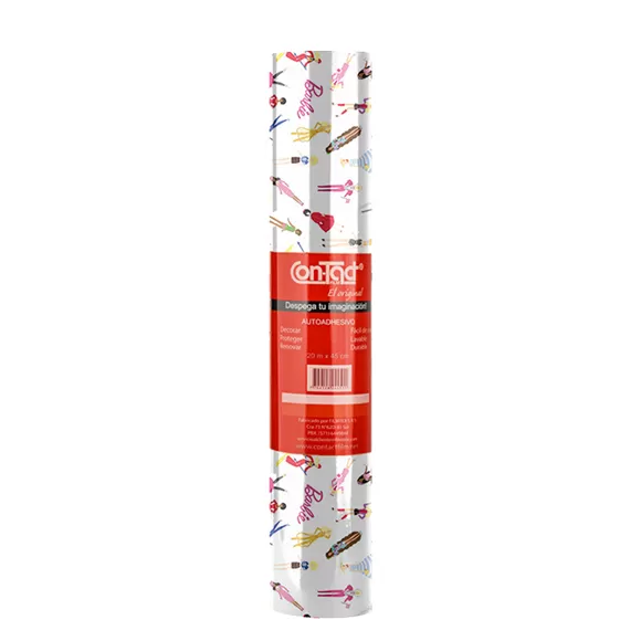 Rollo Adhesivo Contact Estampado 20mts Mundo Barbie