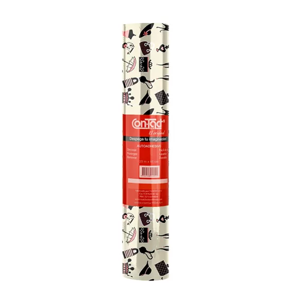 Rollo Adhesivo Contact Estampado 20mts Vintage