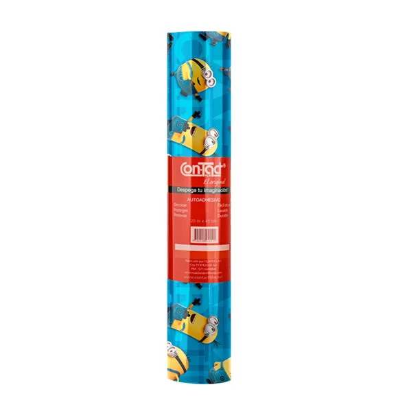 Rollo Adhesivo Contact Infantil 20mts Minions 3d