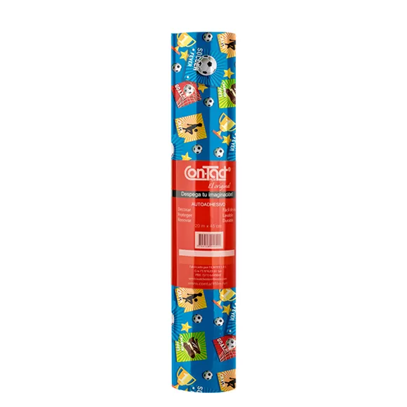 Rollo Adhesivo Contact Infantil 20mts Soccer