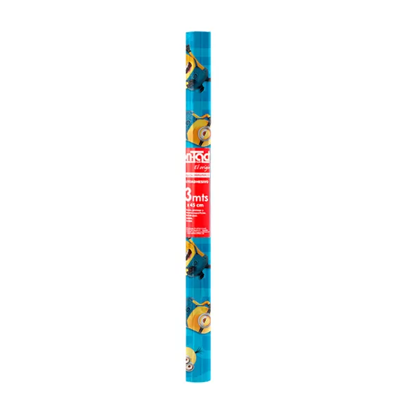 Rollo Adhesivo Contact Infantil 3mts Minions 3d