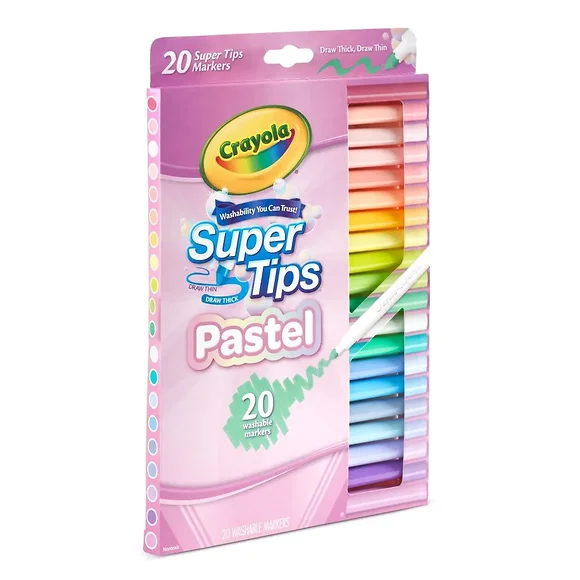 Plumones Supertips Pastel Crayola X 20