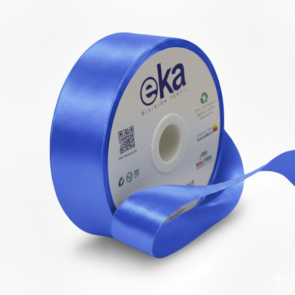 Cinta Satinada Eka 35mm Azul Rey