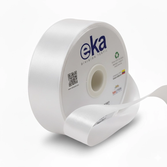 Cinta Satinada Eka 35mm Blanco