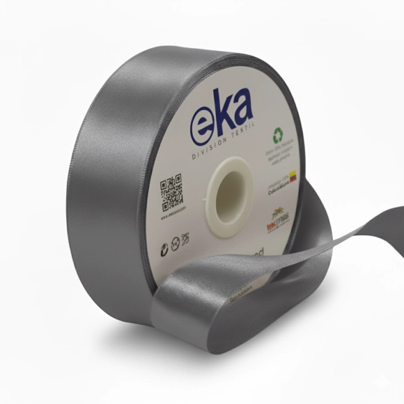 Cinta Satinada Eka 35mm Gris Profundo