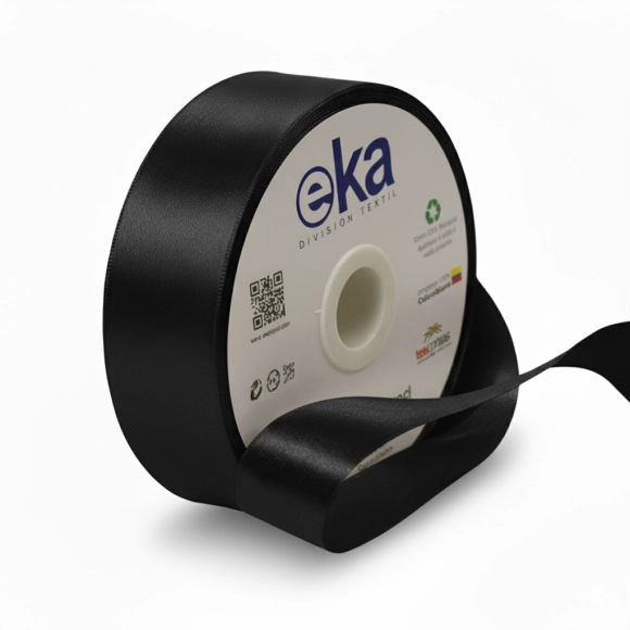 Cinta Satinada Eka 35mm Negro
