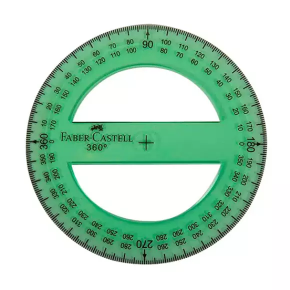 Transportador Faber Castell 360º