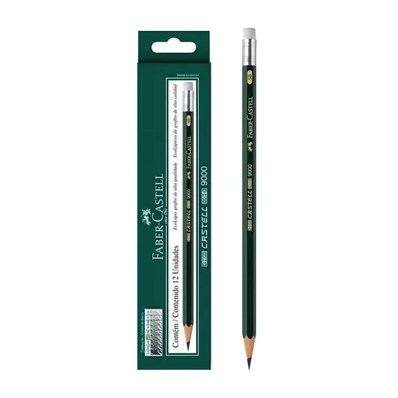 Lápiz Dibujo Faber Castell 5b X 12