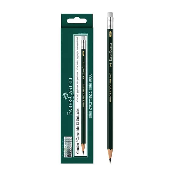 Lápiz Dibujo Faber Castell 8b X 12