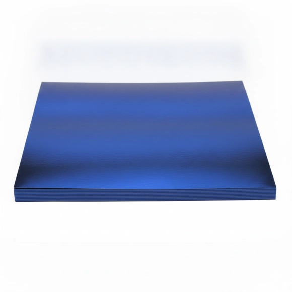 Cartulina Metalizada 1/8 Azul X 10