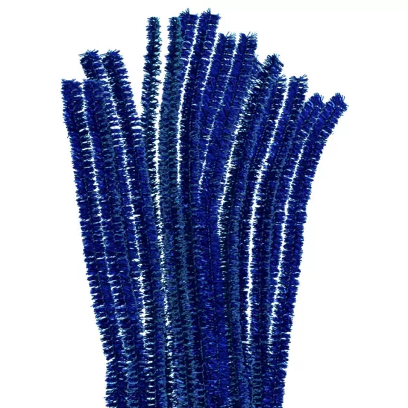 Chelines Metalizados Azul X 100