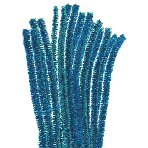 Chelines Metalizados Azul Claro X 100