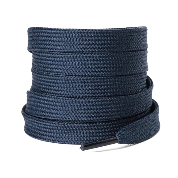 Cordón Tenis Plano 120cm Azul Oscuro