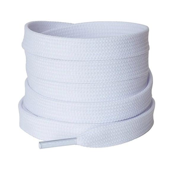 Cordón Tenis Plano 120cm Blanco