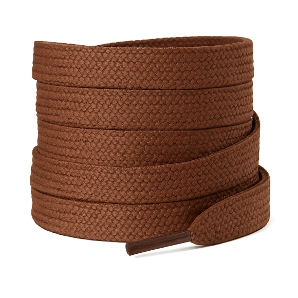 Cordón Tenis Plano 120cm Café