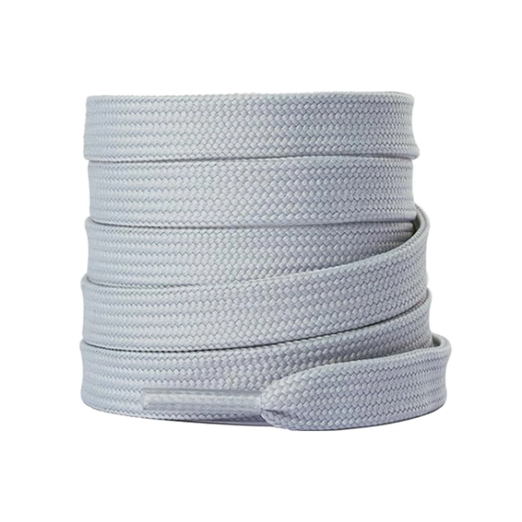 Cordón Tenis Plano 120cm Gris Claro