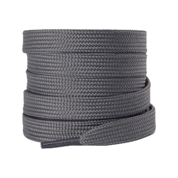 Cordón Tenis Plano 120cm Gris