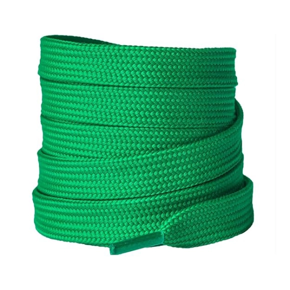 Cordón Tenis Plano 120cm Verde