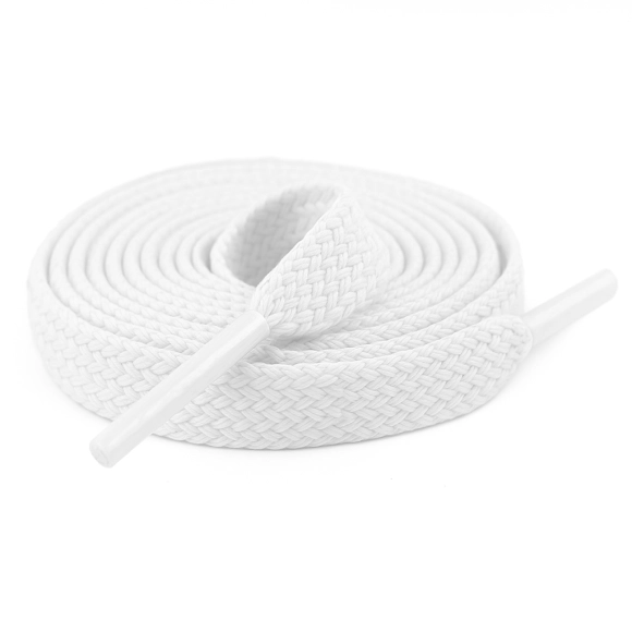 Cordón Tenis Plano 60cm Blanco