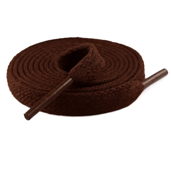 Cordón Tenis Plano 60cm Café Oscuro