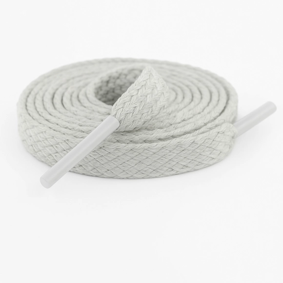 Cordón Tenis Plano 60cm Gris Claro