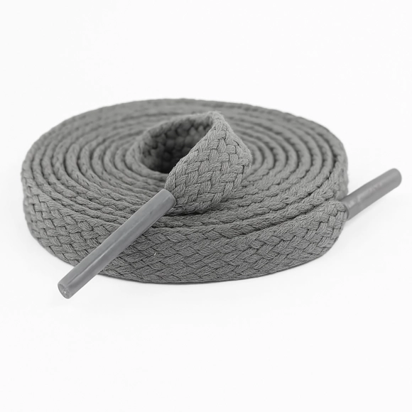 Cordón Tenis Plano 60cm Gris