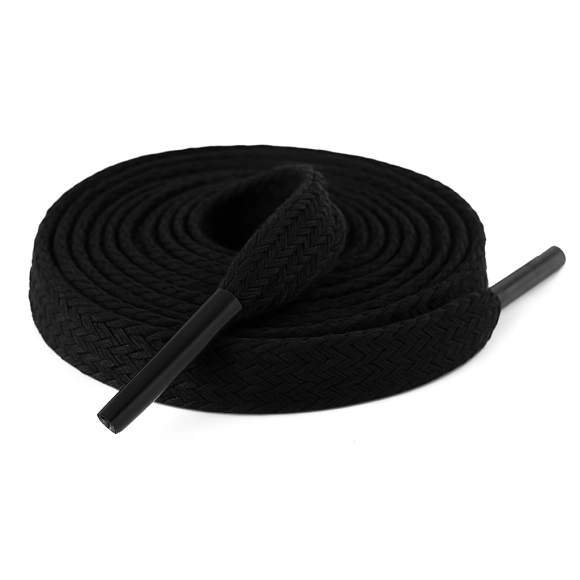 Cordón Tenis Plano 60cm Negro