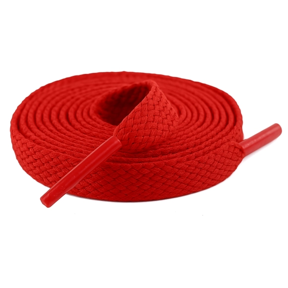Cordón Tenis Plano 60cm Rojo