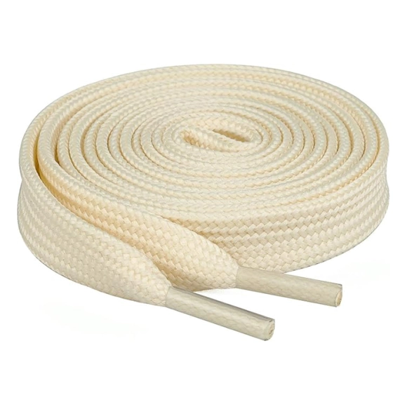 Cordón Tenis Plano 90cm Beige