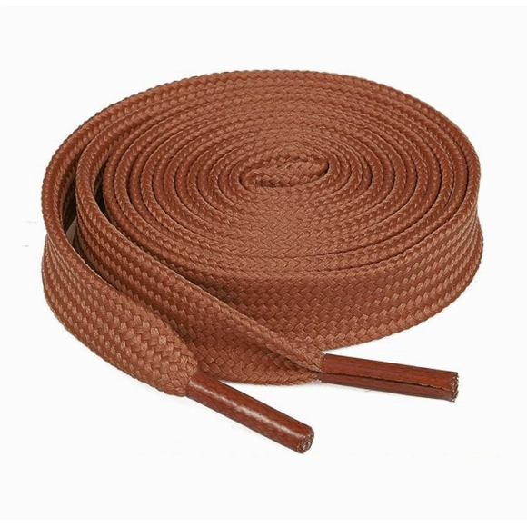 Cordón Tenis Plano 90cm Café