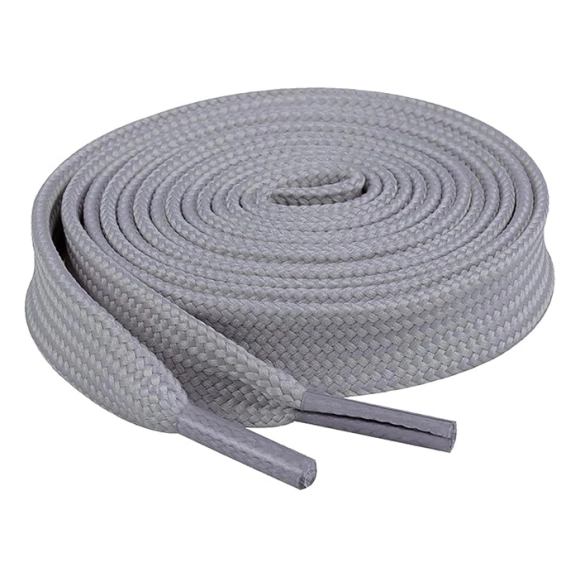 Cordón Tenis Plano 90cm Gris Claro