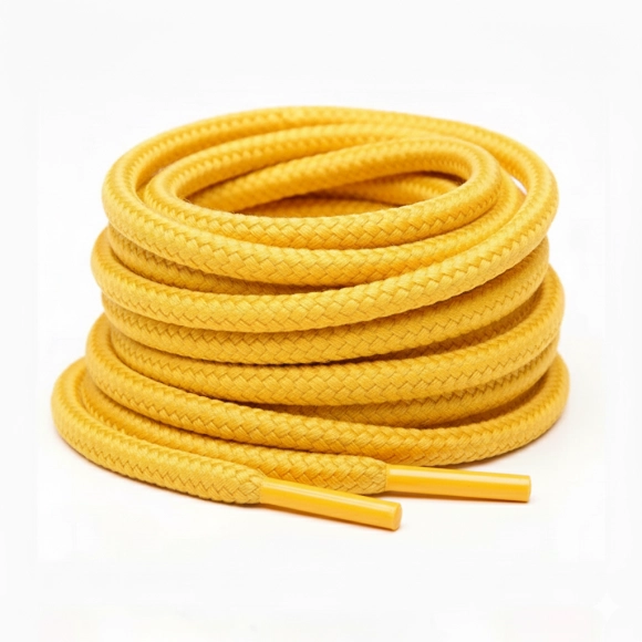 Cordón Tenis Redondo 120cm Amarillo Oro