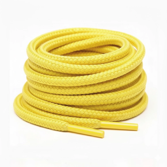 Cordón Tenis Redondo 120cm Amarillo
