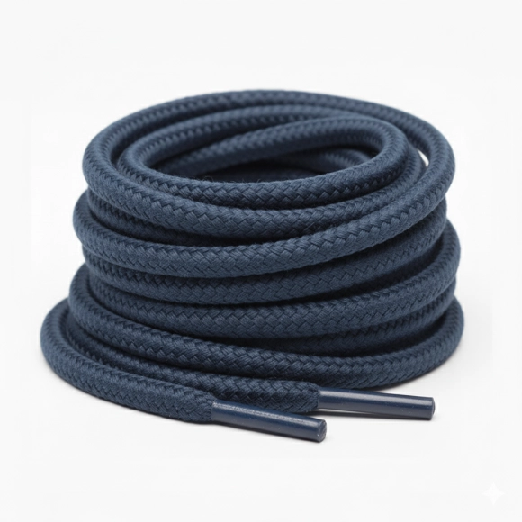 Cordón Tenis Redondo 120cm Azul Oscuro