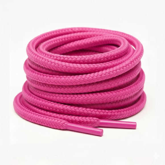 Cordón Tenis Redondo 120cm Fucsia