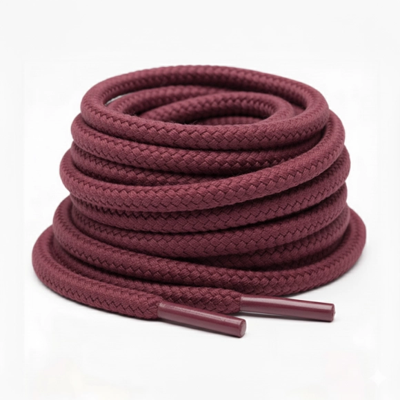 Cordón Tenis Redondo 120cm Vinotinto
