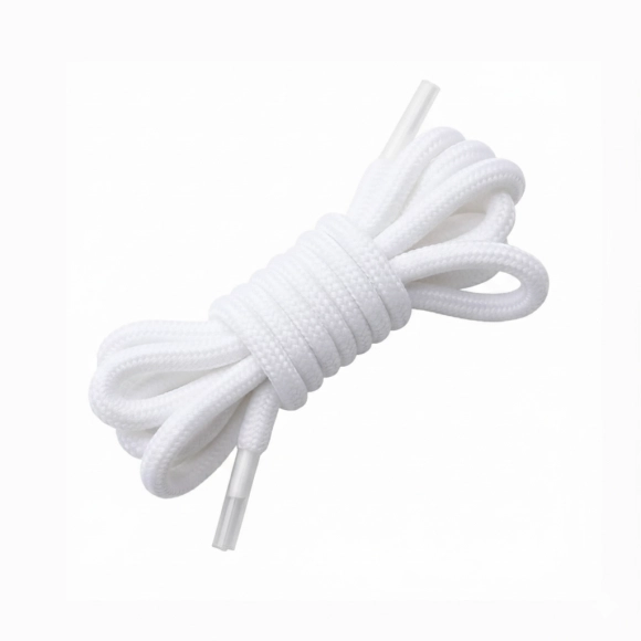 Cordón Tenis Redondo 40cm Blanco
