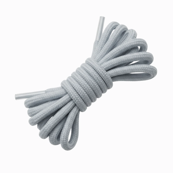 Cordón Tenis Redondo 40cm Gris Claro