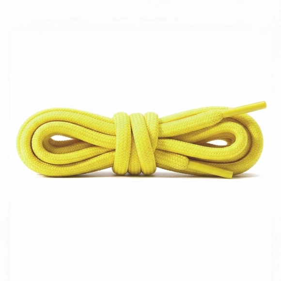 Cordón Tenis Redondo 60cm Amarillo