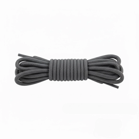 Cordón Tenis Redondo 90cm Gris