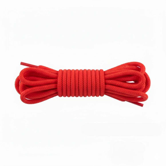 Cordón Tenis Redondo 90cm Rojo