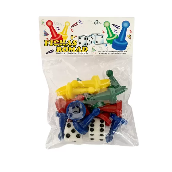 Fichas De Parques 4 Puestos Con Dados