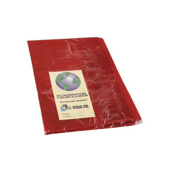 Forro Acetato Cuaderno Pequeño Rojo X 10