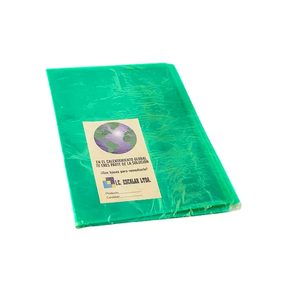 Forro Acetato Cuaderno Pequeño Verde X 10