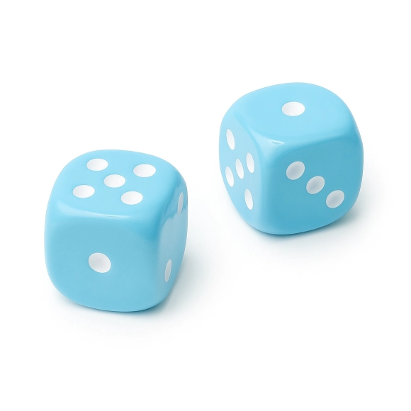 Juego De 2 Dados Grande Azul Cielo