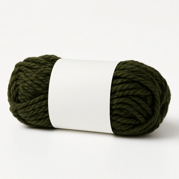 Lana Escolar Mediana Verde Militar